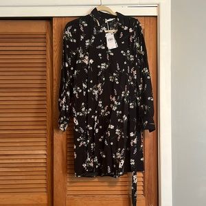 Long Sleeve Wrap Dress